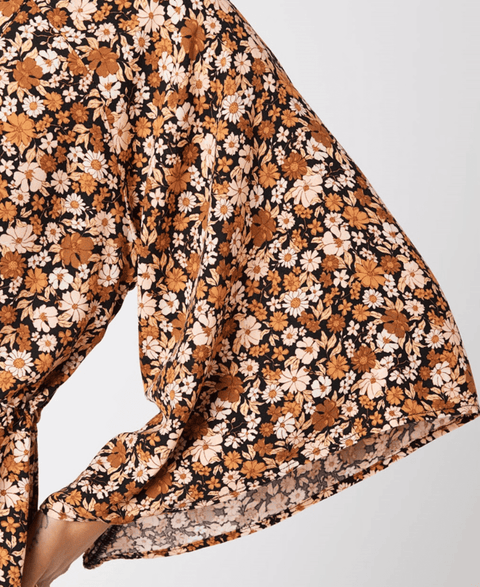 RIP CURL SEA OF DREAMS KIMONO - BROWN Dress Rip Curl   