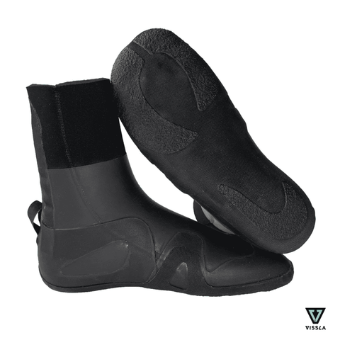 Vissla - North Seas Dipped Boot - 7MM Round Toe Wetsuit Boots Wetsuit Boots VISSLA UK 7  